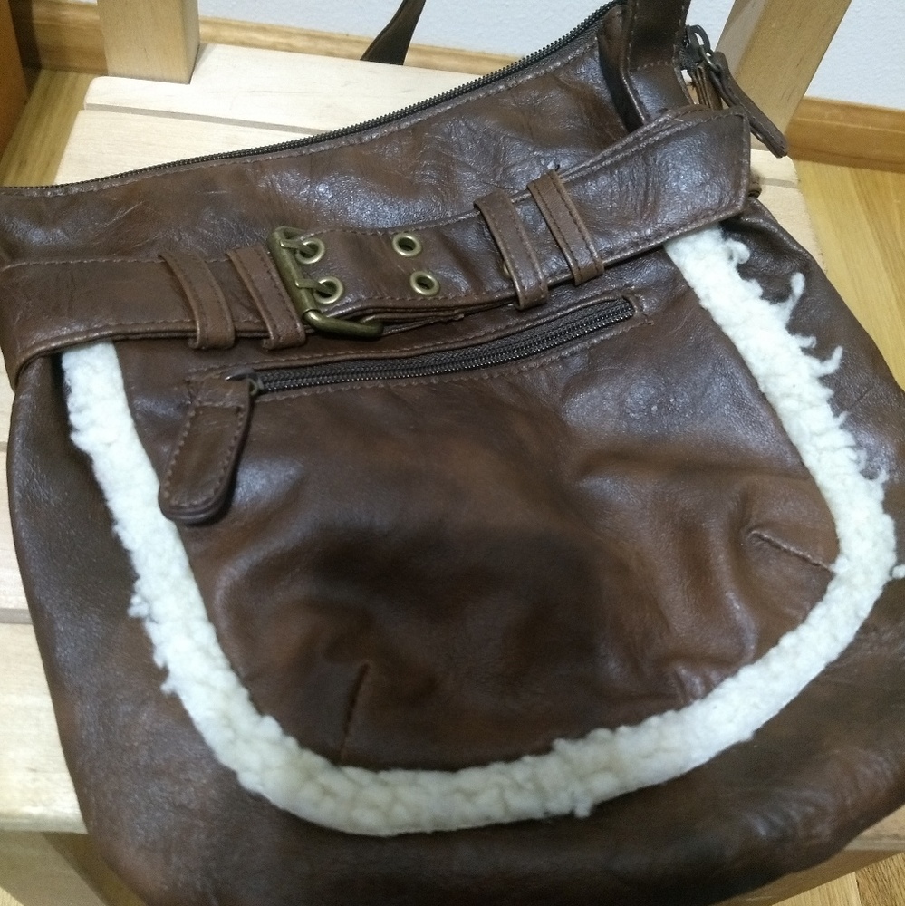 Unique Faux Leather Crossbody Purse